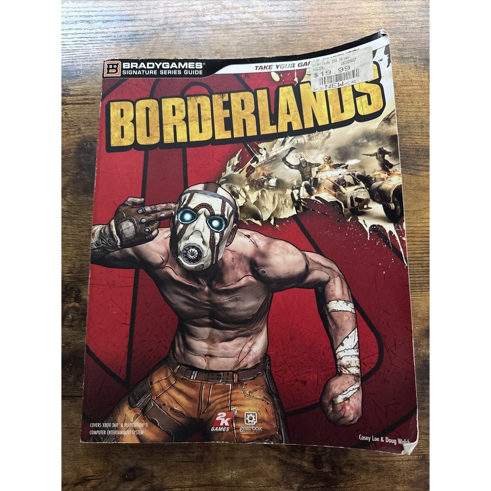 Borderlands 1 2K Games Official Brady Games Strategy Guide Book PS3 XBOX 360 PC